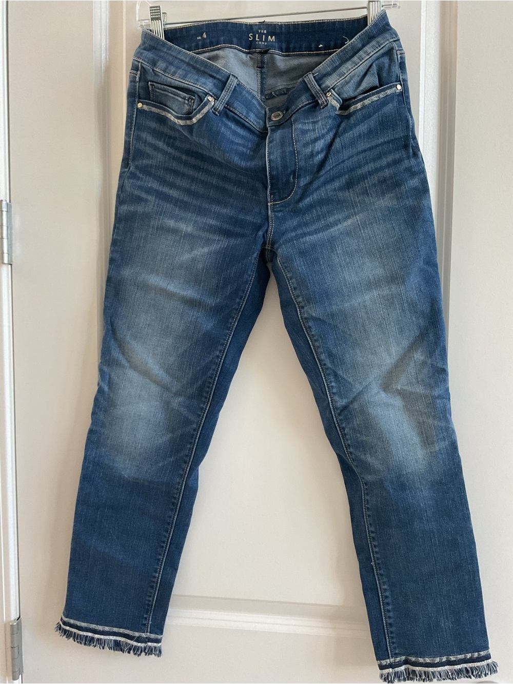 Slim Fit Blue Jeans for Women- Faded Indigo Denim
